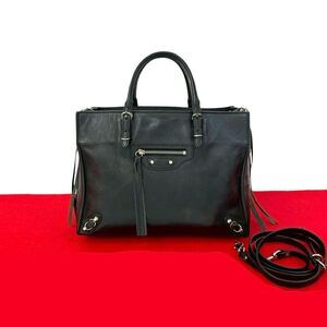 Balenciaga Papier Mini Leather 2way Handbag